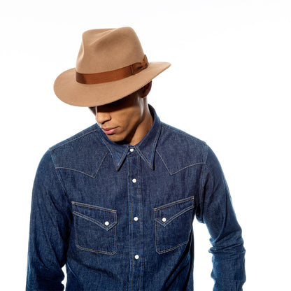 Bailey Western Essential | Curtis Fedora - Water Repellent & Shape Retentive LiteFelt