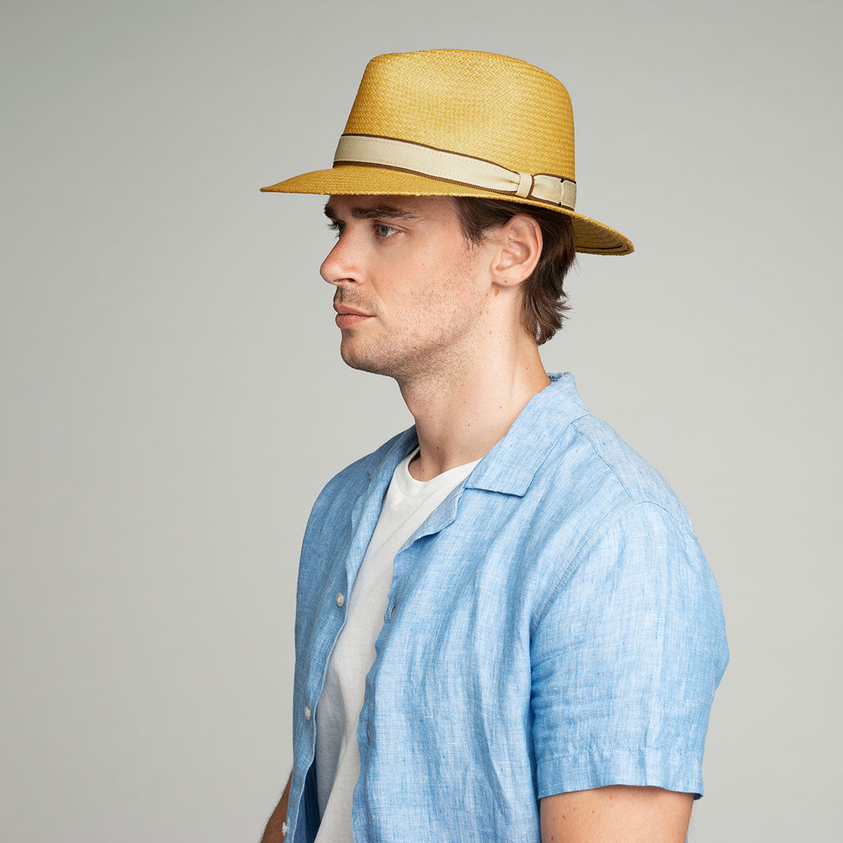 Bailey Western Latest | Brooks Panama Fedora - Genuine Ecuador Toquilla Straw Hat